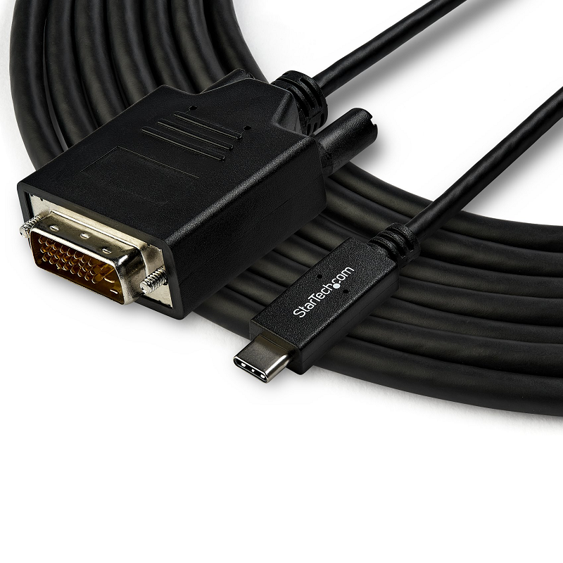 StarTech CDP2DVI3MBNL 10ft (3m) USB C to DVI Cable - 1080p (Single Link)